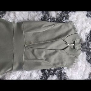 Light olive green fitting dress